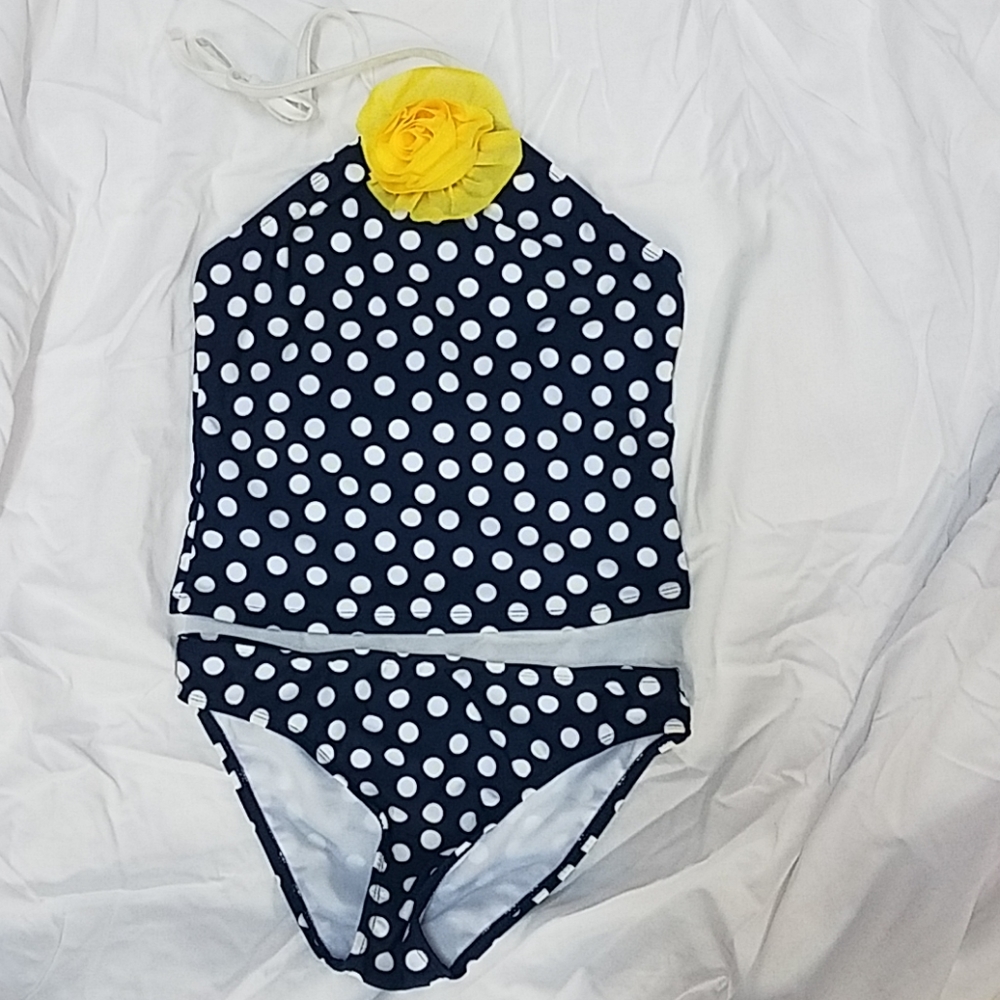 Love U Lots Girl's Tankini Polka Dot Swim Set